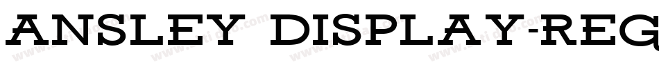 Ansley Display-Regular字体转换